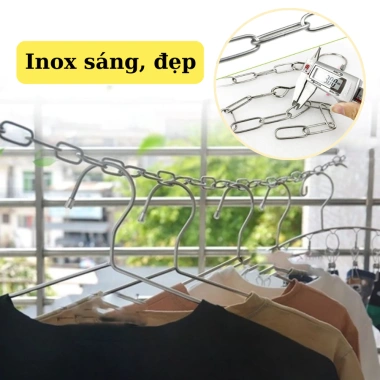 Dây xích phơi quần áo inox 304 - Chống trượt, bền ngoài trời, giá xưởng 39.000 VND 7