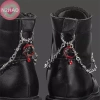 Dây Xích Retro Gothic Punk N2HAO 1 - Giày Đôi Gai Tháo Rời, Khóa Cơ Chế DIY, Phụ Kiện Thời Trang