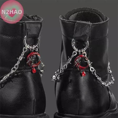 Dây Xích Retro Gothic Punk N2HAO 1 - Giày Đôi Gai Tháo Rời, Khóa Cơ Chế DIY, Phụ Kiện Thời Trang