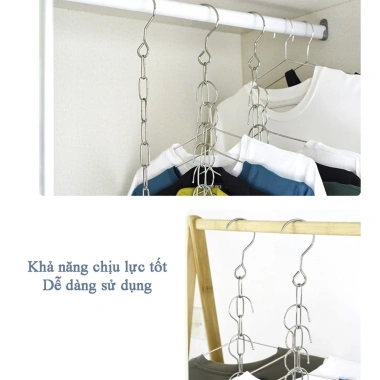 Dây Xích Treo Đồ Tiện Ích - Giải Pháp Treo Quần Áo Thông Minh Tiết Kiệm Diện Tích, Giá Chỉ 15.000 VND