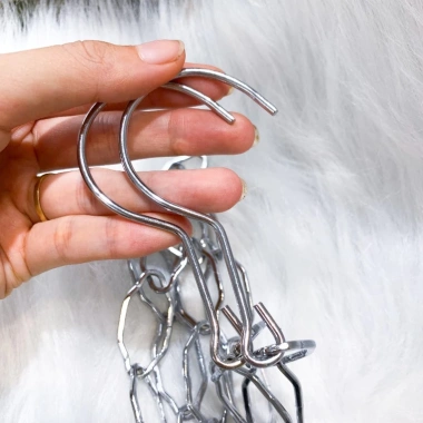 Dây xích treo quần áo 1m kim loại mạ vàng bạc đen - Sang trọng, giá chỉ 19.000 VND 6