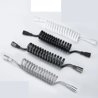 Dây xịt vệ sinh lò xo xoắn mềm 1.5m nhựa PP - Tiết kiệm không gian, chỉ 30.000đ