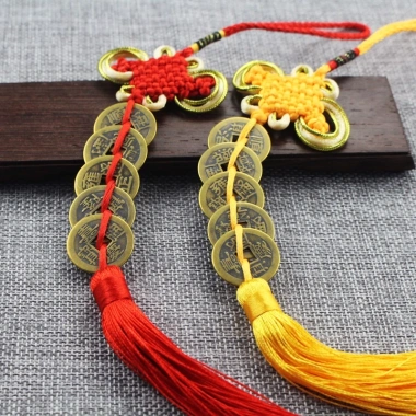 Dây xu Ngũ đế 5 Xu - Treo xe, cửa nhà, phòng, mix linh vật, độ bền cao, giá chỉ 38.250₫