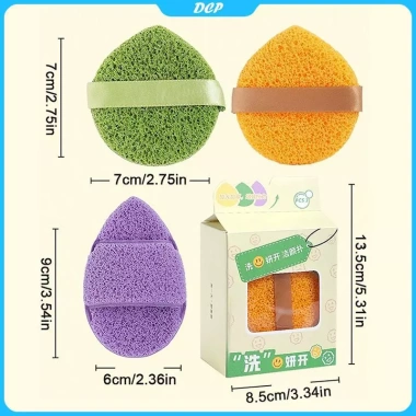 DCP 3 miếng phồng mặt mềm mại, làm sạch - bọt biển vệ sinh mặt, chỉ 31.000 VND 10 DCP 3 miếng phồng mặt mềm mại, làm sạch - bọt biển vệ sinh mặt, chỉ 31.000 VND 10