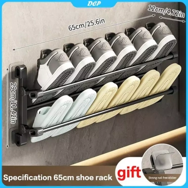 DCP Đa Chức Năng Treo Tường Thép Không Gỉ - Giá 64.000 VND, Giày & Khăn Rack 10