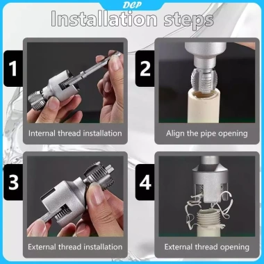 DCP Kit Cắt & Tích hợp Nội bộ, Ngoài Luồng Công Cụ Điện Drill – Bộ Đầu Dây PVC Threader 5 DCP Kit Cắt & Tích hợp Nội bộ, Ngoài Luồng Công Cụ Điện Drill – Bộ Đầu Dây PVC Threader 5