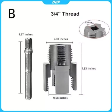 DCP Kit Cắt & Tích hợp Nội bộ, Ngoài Luồng Công Cụ Điện Drill – Bộ Đầu Dây PVC Threader 10 DCP Kit Cắt & Tích hợp Nội bộ, Ngoài Luồng Công Cụ Điện Drill – Bộ Đầu Dây PVC Threader 10