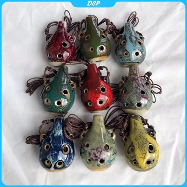 DCP Ocarina 6 lỗ nhỏ gốm - Sáo người mới bắt đầu, lưu niệm, làm mặt dây chuyền 3