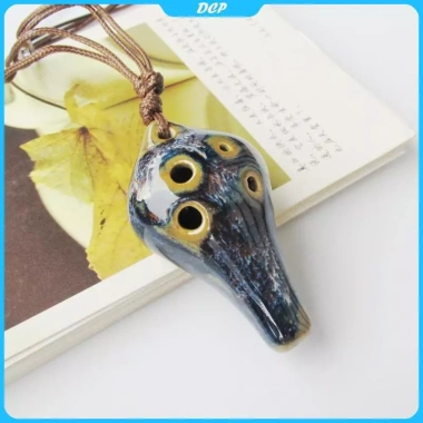 DCP Ocarina 6 lỗ nhỏ gốm - Sáo người mới bắt đầu, lưu niệm, làm mặt dây chuyền 6