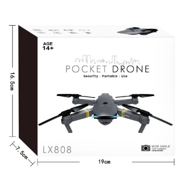DDG Pocket Drone LX808 WiFi 720P - Cầm tay nhẹ, HD, giảm 15% chỉ 1,5 triệu