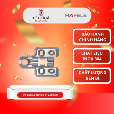 Đế Bản Lề Inox Hafele 315.98.570 - Chắc chắn, bền bỉ, giá ưu đãi 5.170 VNĐ