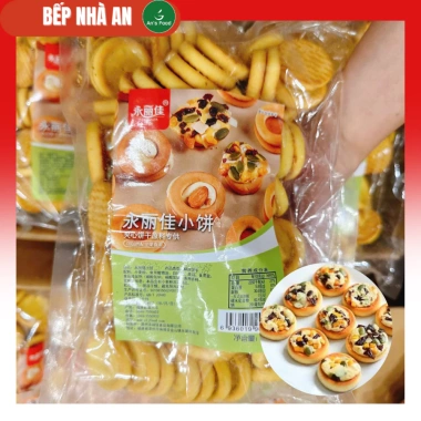 Đế bánh quy pizza 500g - Bánh quy sữa hạt thơm ngon, giá ưu đãi 89.000₫