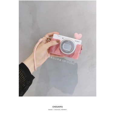 Đế Bảo Vệ Camera Sony ZV-1M2 ZV1F Đa Năng Màu Hồng - Phù Hợp ZVE10 Thế Hệ 2