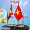 Đế Cắm Cờ Bàn Làm Việc - Vải Lụa 2 Lớp Bền Đẹp, Quà Tặng Hoàng Gia 598.000 VND 2