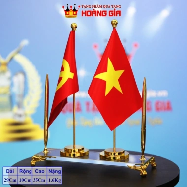 Đế Cắm Cờ Bàn Làm Việc - Vải Lụa 2 Lớp Bền Đẹp, Quà Tặng Hoàng Gia 598.000 VND 2 Đế Cắm Cờ Bàn Làm Việc - Vải Lụa 2 Lớp Bền Đẹp, Quà Tặng Hoàng Gia 598.000 VND 2