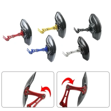 Dè chắn bùn nhựa carbon CNC, tay nhôm chắc chắn, gắn xe điện phân khôi lớn - Giảm giá 145k