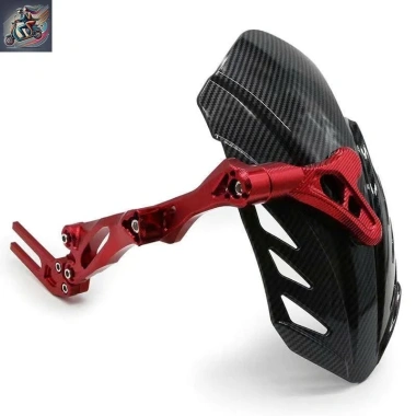 Dè chắn bùn V4 sợi carbon CNC cao cấp, vân đẹp, lắp sau xe điện - Giá chỉ 240k 5