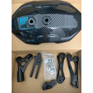 Dè chắn bùn xe carbon V3 CNC - Nhôm điện vân carbon, nâng cấp sợi cacbon, chỉ 88.000₫