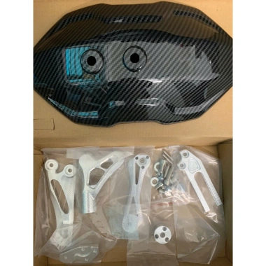 Dè chắn bùn xe carbon V3 CNC - Nhôm điện vân carbon, nâng cấp sợi cacbon, chỉ 88.000₫