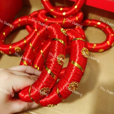 Đế Chưng Dừa Dưa Bưởi Tết - Đính hạt đỏ vàng sang trọng, giảm còn 22.500₫
