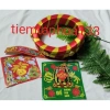 Đế chưng dưa hấu bưởi dừa trái cây bọc vải ruybong viền vàng - Giá Tết chỉ 24.227đ