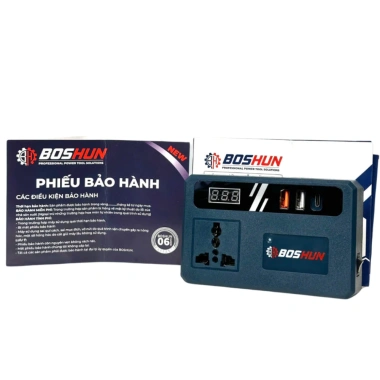 Đế Chuyển Đổi Nguồn BOSHUN BS-CD220PRO 21V lên 110-220V, Chân Pin 4cm - Giá 295.000₫