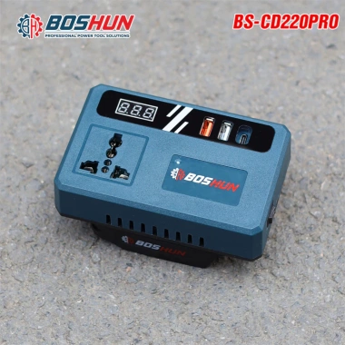 Đế Chuyển Đổi Nguồn BOSHUN BS-CD220PRO + Pin 30Cell 110-220V, Chân Pin 4cm – 295k 4