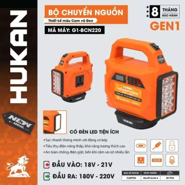 Đế chuyển đổi nguồn điện HUKAN G1-BCN214 chính hãng - Giá giảm 35% chỉ 290.000₫
