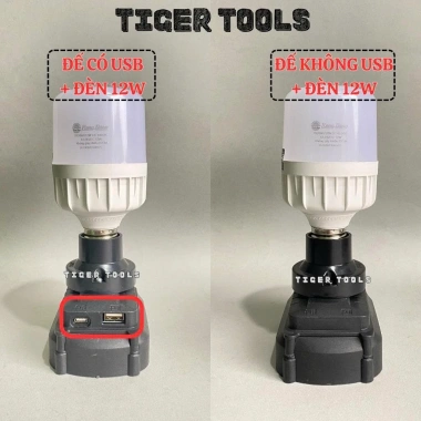 Đế Đèn LED Makita 18V/21V Chân 40mm - Ngàm Đèn Sáng, Dễ Lắp Đặt, Giá 48k