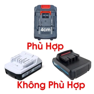 Đế Đèn LED Makita 18V/21V Chân 40mm - Ngàm Đèn Sáng, Dễ Lắp Đặt, Giá 48k