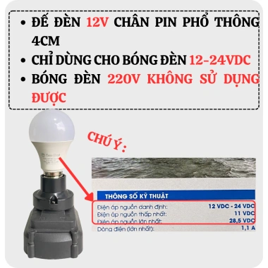 Đế Đèn Led Pin Makita 18V-21V Chân 40mm Ngàm Đèn Thắp Sáng Chân Pin 4cm - Giá 48.000