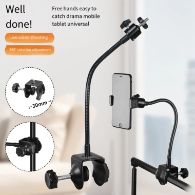Đế điện thoại di động để bàn đứng ống kim mở rộng, cực chụp trên cao, kẹp chuyển đổi - 89.179₫