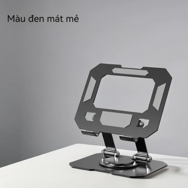 Đế Đỡ Laptop 360° Xoay Thép Carbon Gấp Di Động, Làm Mát Nâng Cấp, Bảo Vệ Cột Sống cho MacBook, iPhone, Tablet - 335.166₫ 6