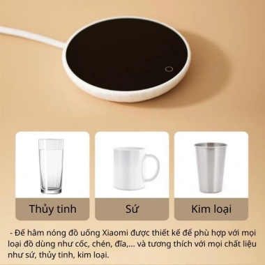 Đế Hâm Nóng XM OirM Giữ Nhiệt 55°C, Nhanh Nóng Sữa, Cà Phê, Nước, Giá 192.000₫ 3