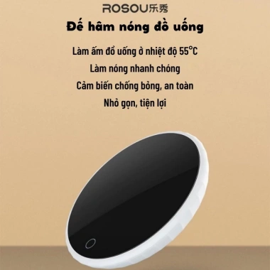 Đế Hâm Nóng XM OirM Giữ Nhiệt 55°C, Nhanh Nóng Sữa, Cà Phê, Nước, Giá 192.000₫ 10