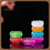 Đế hoa sen lưu ly đa màu cho đèn cầy, chân đèn thờ cúng, giảm giá 40.000₫ 4
