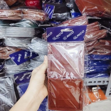 Đế lót ly nhựa dẻo RICO hình Vuông - Bộ 10, chịu nhiệt, không trượt, giá 45.000đ