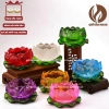Đế Nến Hoa Sen Lưu Ly - Cốc Đựng Nến, Chân Nến Đèn Cầy Nhiều Màu Quế Tâm Decor 29.000 VND 7