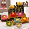 Đế Nến Hoa Sen Lưu Ly - Cốc Đựng Nến, Chân Nến Đèn Cầy Nhiều Màu Quế Tâm Decor 29.000 VND 8