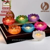 Đế Nến Hoa Sen Lưu Ly - Cốc Đựng Nến, Chân Nến Đèn Cầy Nhiều Màu Quế Tâm Decor 29.000 VND 9