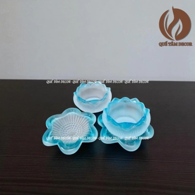 Đế Nến Hoa Sen Lưu Ly - Cốc Đựng Nến, Chân Nến Đèn Cầy Nhiều Màu Quế Tâm Decor 29.000 VND 10 Đế Nến Hoa Sen Lưu Ly - Cốc Đựng Nến, Chân Nến Đèn Cầy Nhiều Màu Quế Tâm Decor 29.000 VND 10