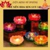 Đế nến hoa sen lưu ly đa màu – Thiết kế sang trọng, giá chỉ 25.460₫
