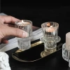 Đế nến thủy tinh Bắc Âu - Trang trí bữa tối lãng mạn và lễ cưới, giá chỉ 36.000₫ 2