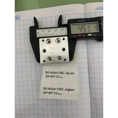 Đế nhôm CNC Japan 45*40*10mm - Đồ cũ chất lượng, giá ưu đãi 18.000đ