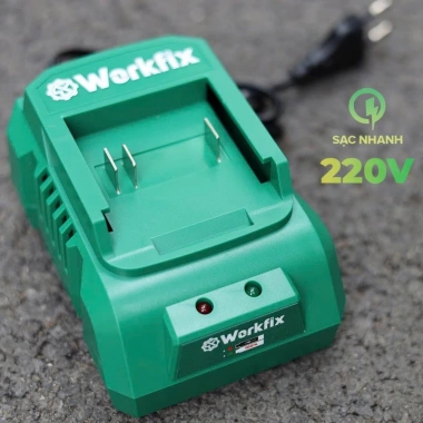 Đế Sạc Nhanh 2A WORKFIX Xanh: Đèn Báo Đầy, Bảo Vệ Quá Dòng, Phù Hợp Chân Pin Phổ Thông 3