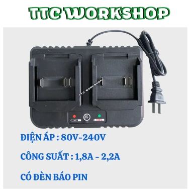 Đế Sạc Pin 21V 2A Đôi Bản Mạch Lớn Chân 4cm - Chip Bảo Vệ Dòng Điện, Giảm Giá 110k