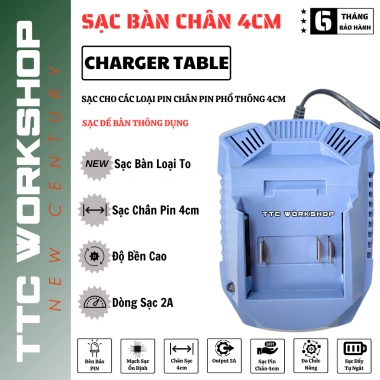 Đế sạc pin máy khoan M21 4cm 2A - Siêu bền dày, sạc nhanh, giá 78.315₫