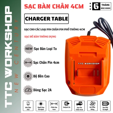 Đế sạc pin máy khoan M21 4cm 2A - Siêu bền dày, sạc nhanh, giá 78.315₫