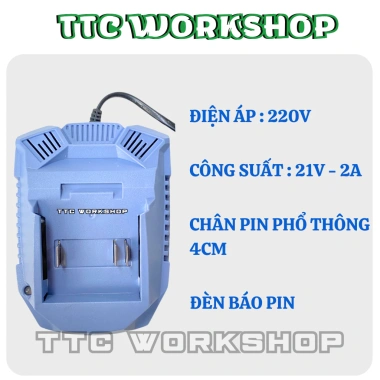 Đế sạc pin máy khoan M21 4cm 2A - Siêu bền dày, sạc nhanh, giá 78.315₫