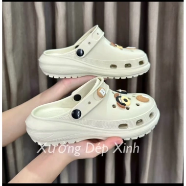Dé sục nữ charm đá ngẫu nhiên đế cao 8cm EVA phong cách năng động - Giá chỉ 65.000₫